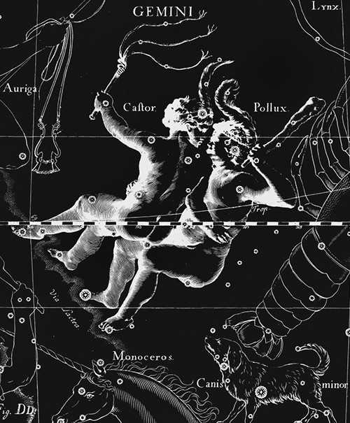 background image for Celestial Shower Gemini 